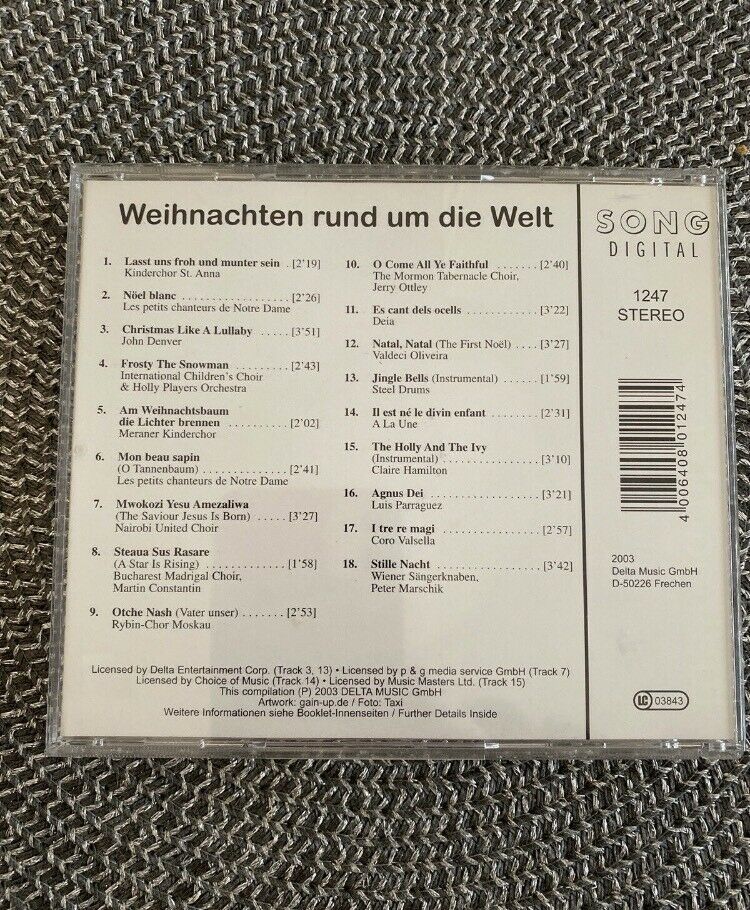 CD - Weihnachtssongs rund um die Welt / Weihnachtslieder in Dietenhofen