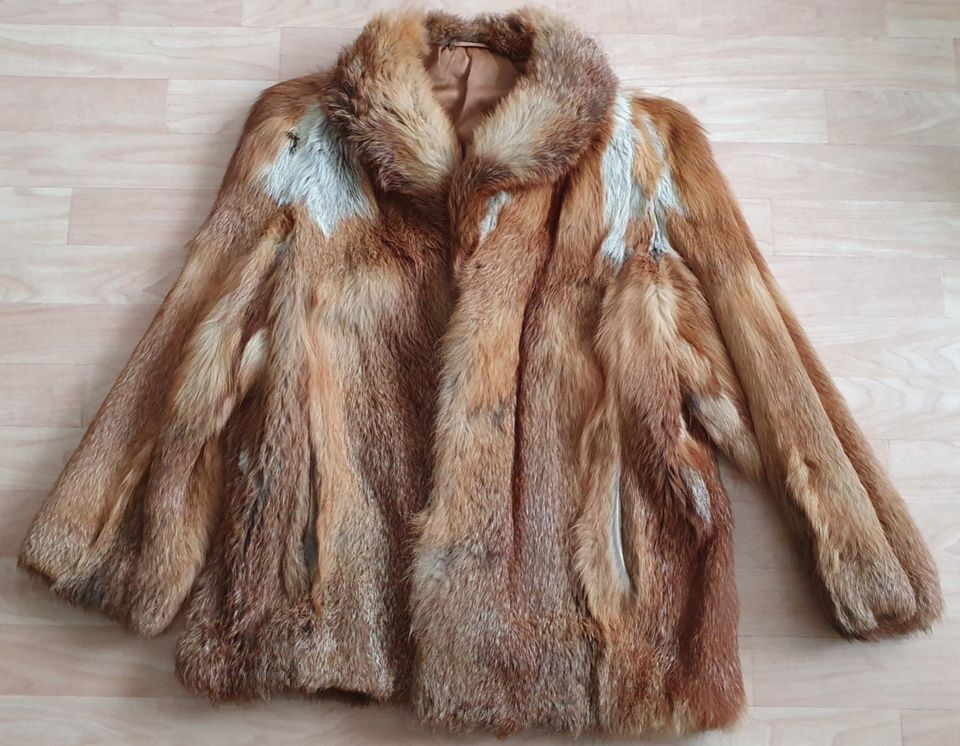 Echt Fuchs Pelzjacke Gr.40 Pelz Kappe extra Preis VHB in Bühl