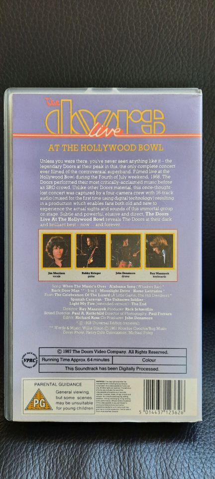 The Doors – Live at the Hollywood Bowl VHS Video-Kassette in Bad Honnef