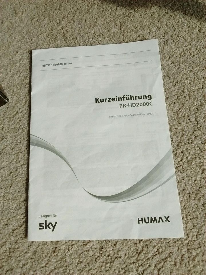 OVP HUMAX PR-HD2000C HDTV Receiver neuwertig Sky Kabel Digital in Springe