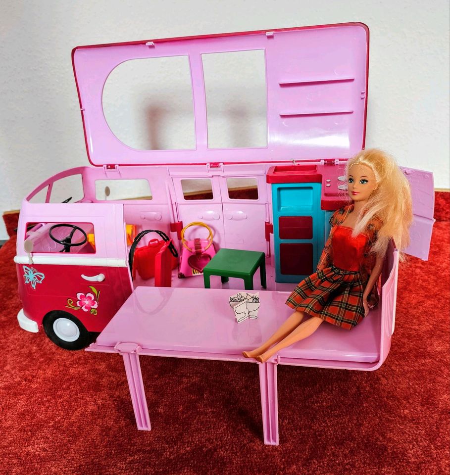 ❤️ Barbie Wohnmobil Auto Mädchen Spielzeug Spiel Auto Puppen Sach in Bramsche