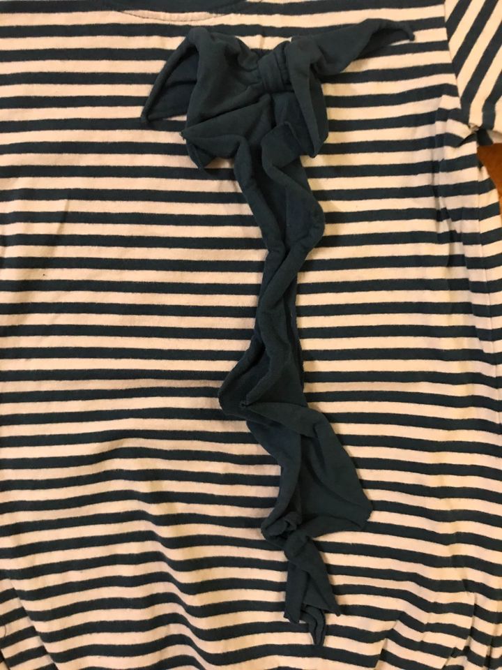 3/4-Arm Shirt dunkelgrün grau/weiß - Größe 128 - Zebralino in Hamburg