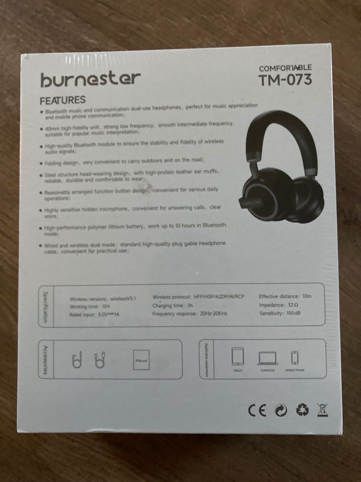 Burmester TM-073 Bluetooth Kopfhörer Headphone in Hohndorf
