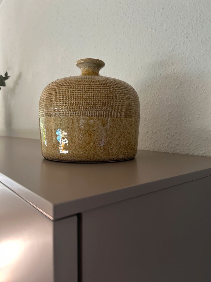 Deko Vase in Beige gelb braun Ton in Mannheim