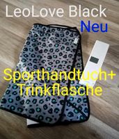 Babauba Sporthandtuch und Trinkflasche Leo love black Niedersachsen - Coppenbrügge Vorschau