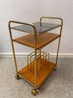 * BEISTELLTISCH WAGEN  MAGAZIN ZEITUNG GOLD MESSING REGENCY TEAK Berlin - Charlottenburg Vorschau