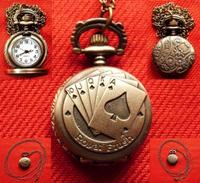 Taschenuhr mit Kette Kettenuhr in Bronze Poker Uhr mit Kette NEU Nordrhein-Westfalen - Krefeld Vorschau