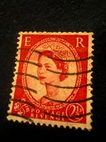 GB Porto Umsatz ~ rote 11⁄2D Briefmarke ~ Queen Elizabeth II Nordrhein-Westfalen - Lengerich Vorschau