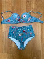 H&M Super Push up Bikini 75B blau Blumen + Highwaist Slip 38 *NEU Köln - Ehrenfeld Vorschau