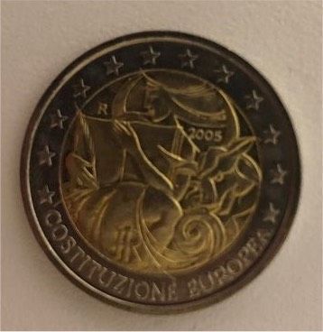 2-Euro-Gedenkmünze "Costituzione Europea" - Italien, 2005 in München