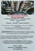 Monteure für den Lüftungsbau gesucht Rheinland-Pfalz - Speyer Vorschau