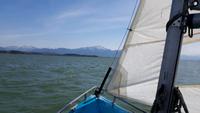 Segeljolle aus GFK, in gutem Zustand am Chiemsee Bayern - Sachsenkam Vorschau