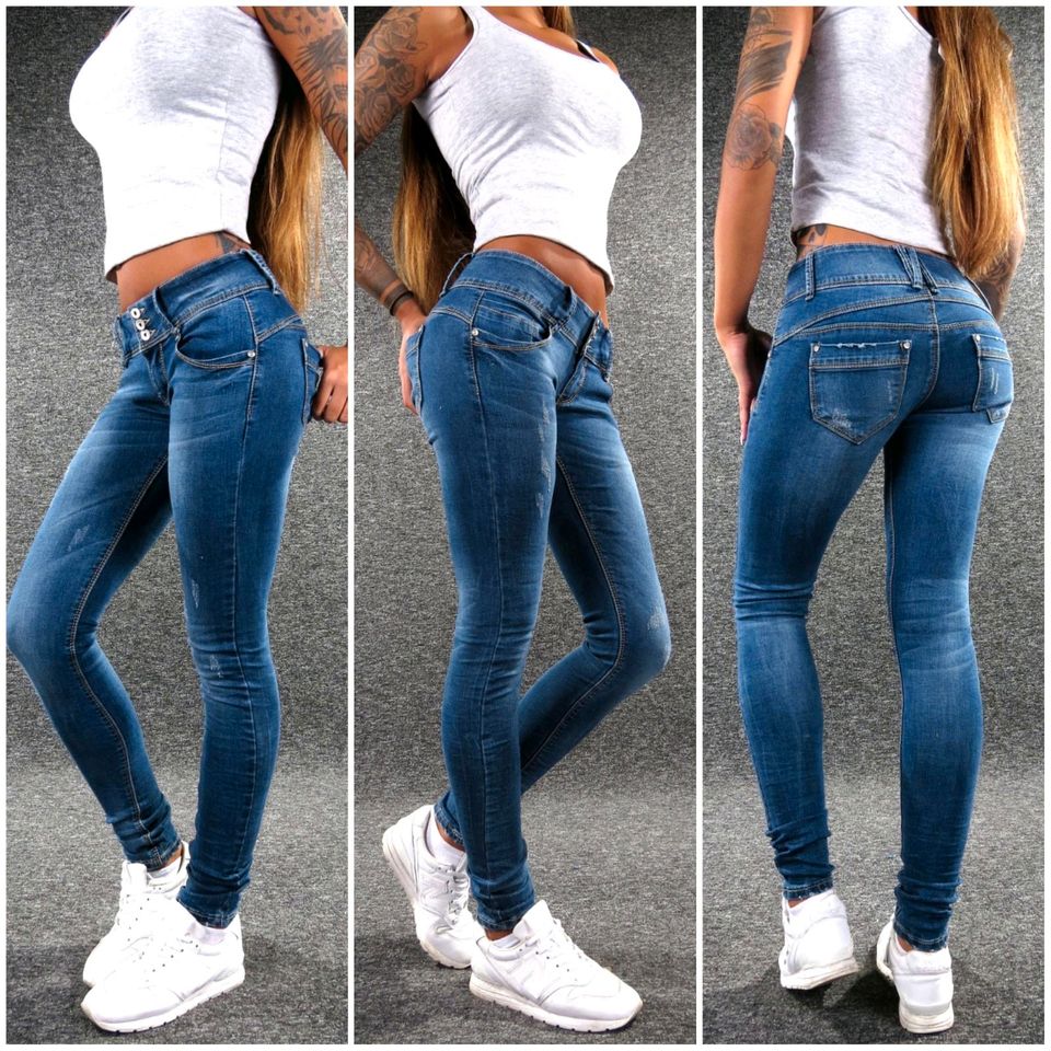 Hailys Damenjeans Camila L/40 Stretch Jeans d-blue in Berlin