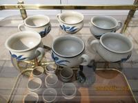 6 kleine Tassen DDR getöpfert,Töpferware Sachsen-Anhalt - Straach Vorschau