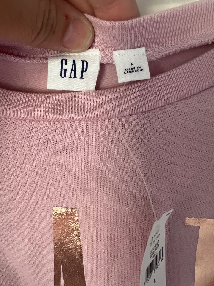 GAP Sweater rosa Roségold Größe L in Griesheim