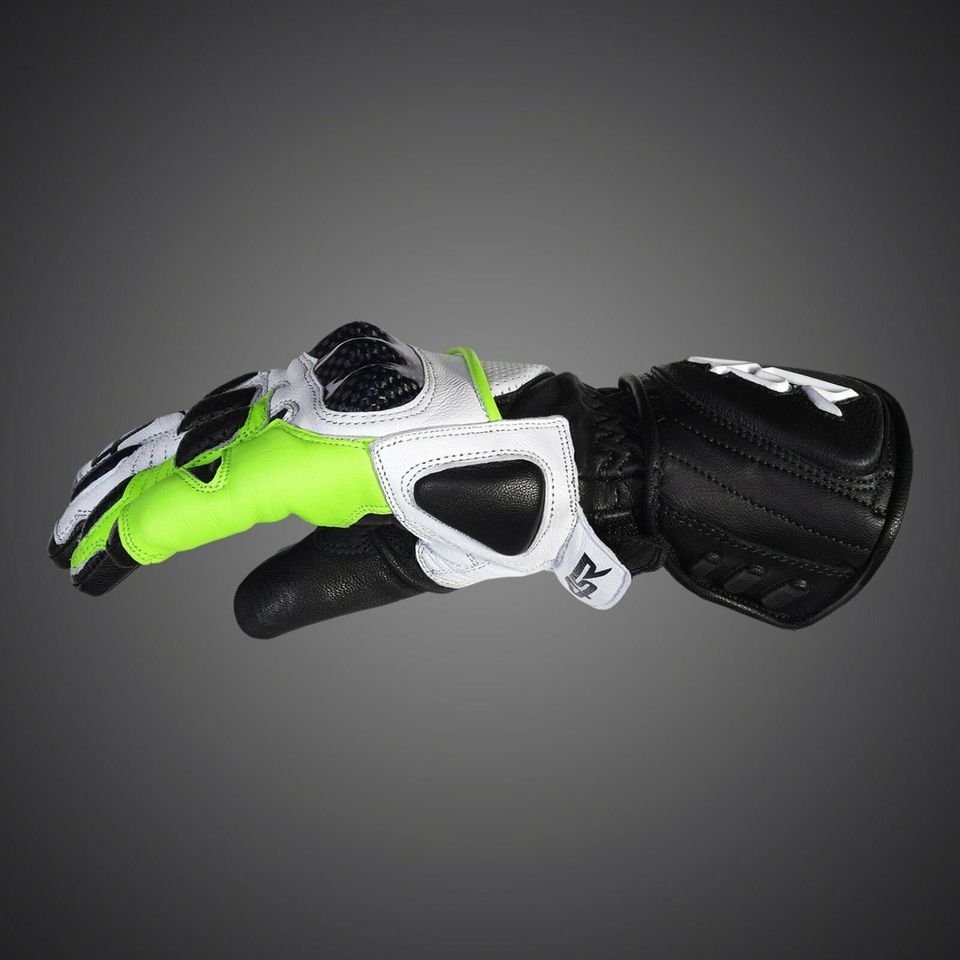 4SR Motorrad Handschuhe Sport Cup II Reflex Street Racing Leder in Hartmannsdorf