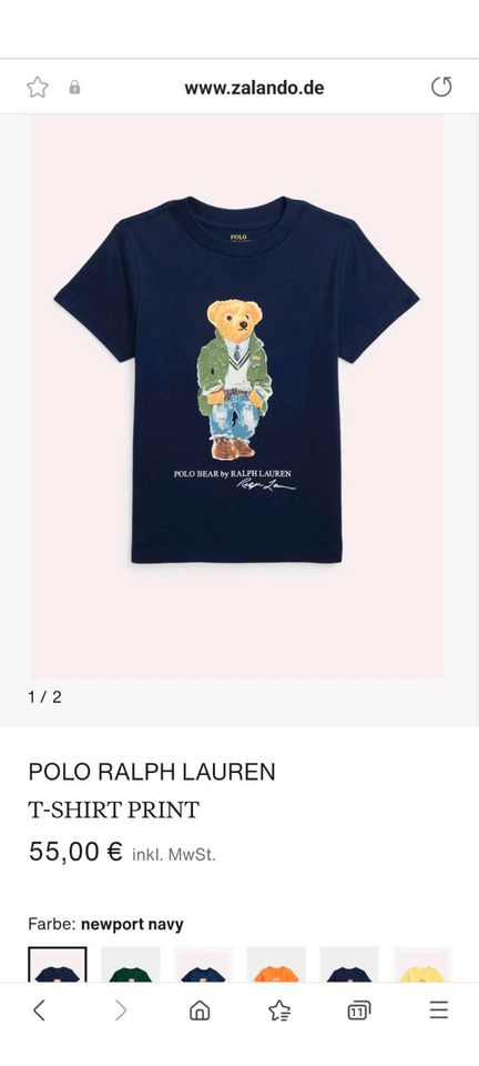 T-Shirt Ralph Lauren Polo Bear 85 in Höhn