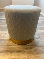 Pouf / Hocker in grau/gold von Depot Nordrhein-Westfalen - Schwelm Vorschau