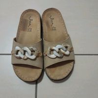 Sandalen Sandaletten Pantoletten 37 neu beige Muschel Strand Bayern - Triftern Vorschau