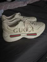 Rhyton Damensneaker aus Leder mit Logo Gucci Nordrhein-Westfalen - Monheim am Rhein Vorschau