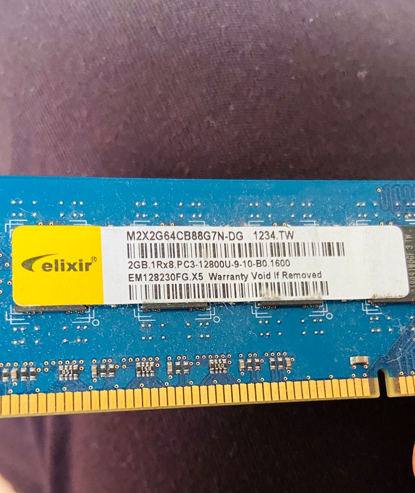 Arbeitsspeicher elixir 2GB PC3 12800U in Rostock