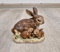 Wunderschöner Deko Hase + Babys aus Porzellan, ca. 14 cm, vintage Nordrhein-Westfalen - Erkelenz Vorschau