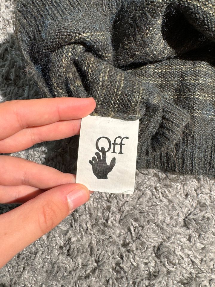 Off White Brushed Mohair Sweater in Immenstadt