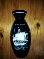 Vase blau mit Schriftzug Bad Doberan und Segelschiff Niedersachsen - Walsrode Vorschau