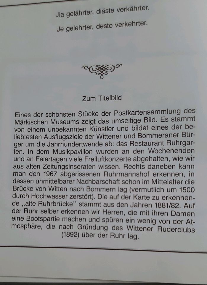 Schönes Buch über Witten in Witten