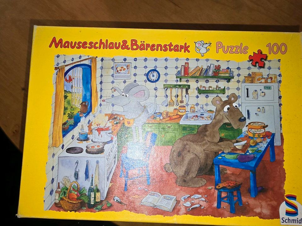 Puzzle 4 Stück 100 Teile für Kinder Janosch Maus in St. Wendel