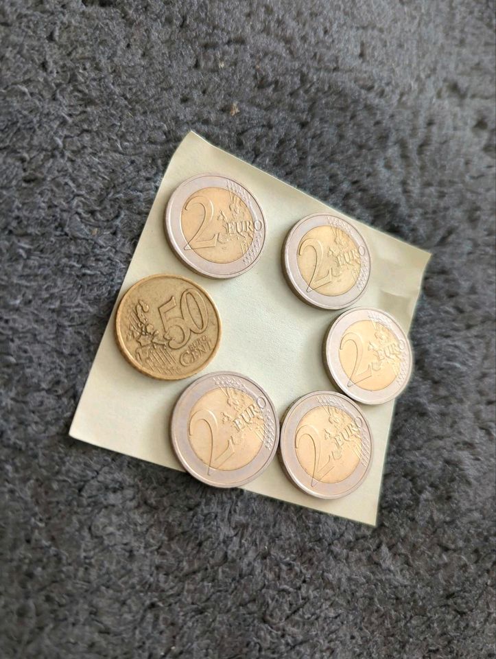 2 Euro Münzen Thüringen 2022 D, Sachsen-Anhalt 2021 D, Erasmus in Püttlingen