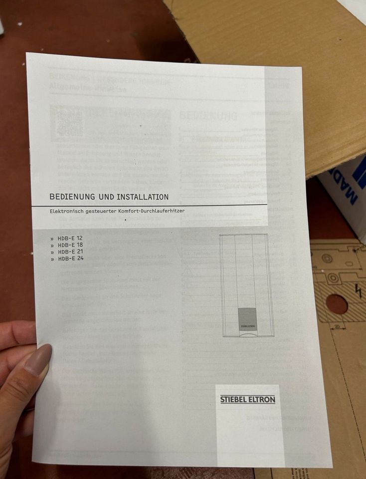 STIEBEL ELTRON HDB-E 21 Durchlauferhitzer 21 kW neu in Weil am Rhein