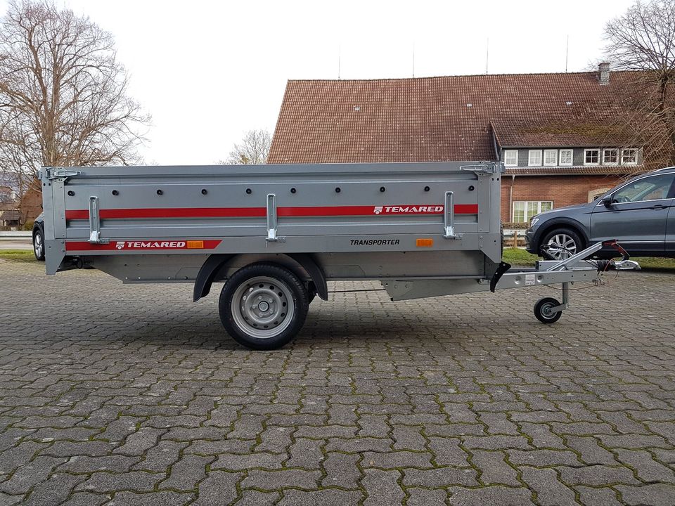 Temared Transporter 2515 C 1,5t 1.500kg Hochlader Anhänger in Lüdersfeld