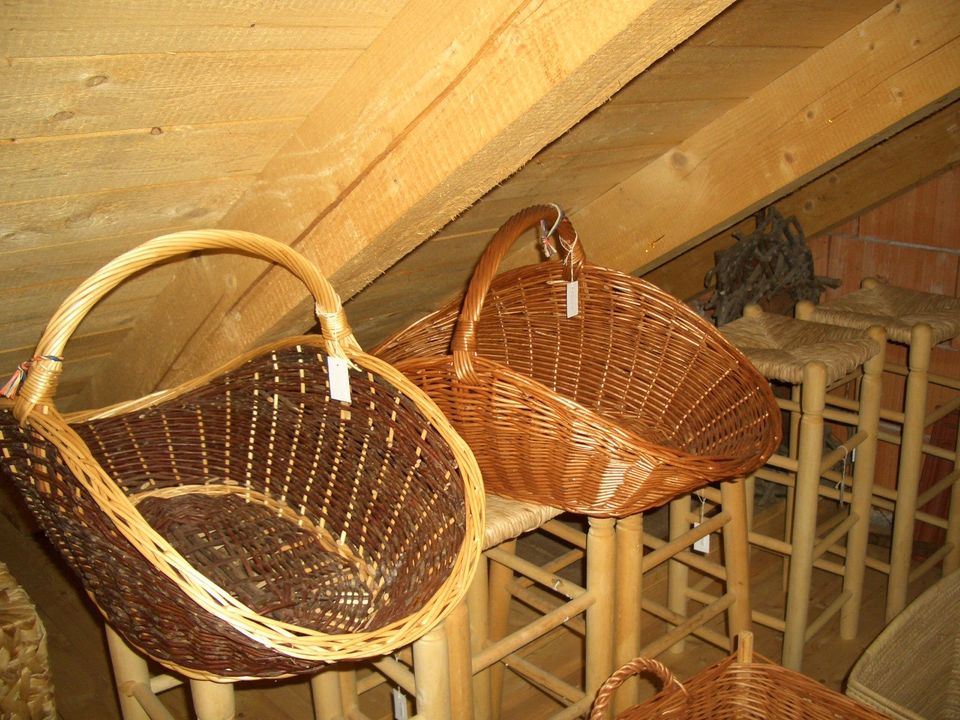 verkaufe Holzkörbe rund und eckig neu sowie Korb-Flechtwaren in Wurmsham