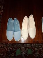 2 Paar Damenschuhe beige+ blau Saarland - Blieskastel Vorschau