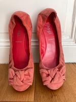 Högl Leder Ballerina Gr. 5 1/2 orange rot pink Bayern - Altusried Vorschau