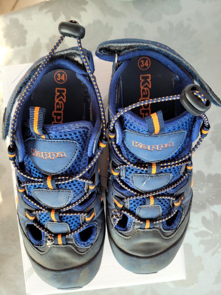 Hochwertige halboffene blaue Schuhe von Kappa Gr. 34 in Löhne