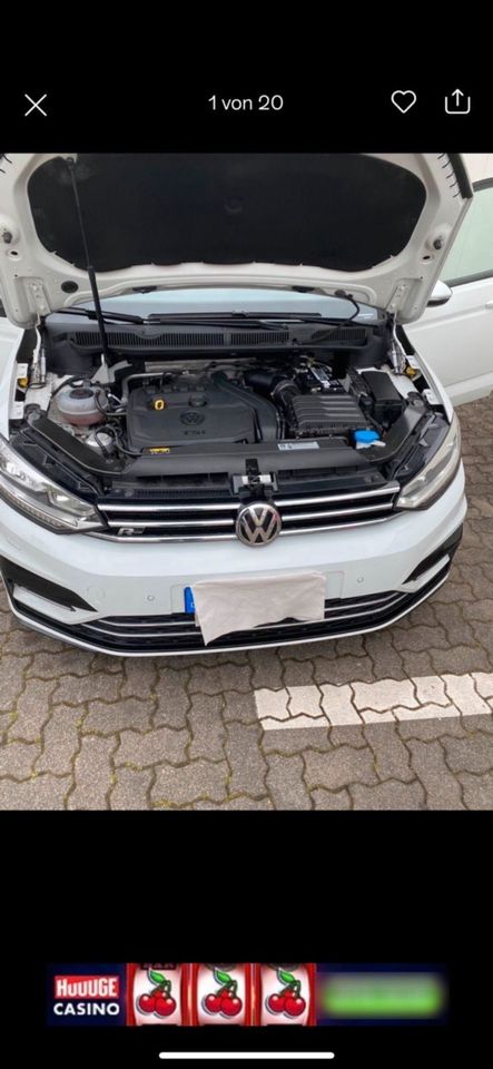 Vw touran R line 1,5 mit 7 sitze,Garantie,Led,Navi,360 kam. Pano in Köln