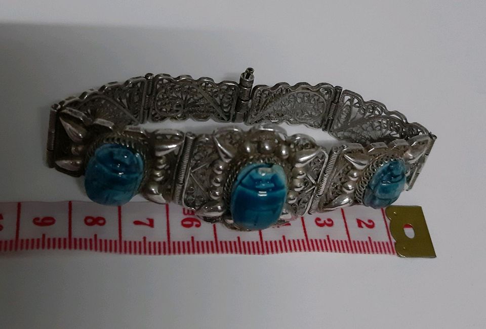 Antik Vintage silber Set Armband und ring mit Echtem Edelsteinen in Hamburg