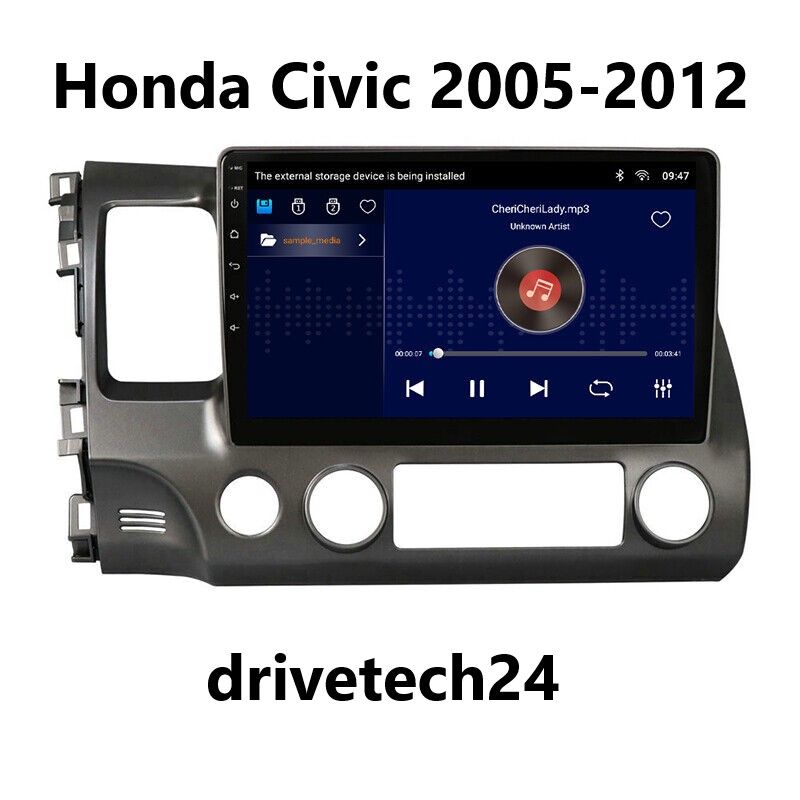 10 Zoll Android 13 Autoradio GPS Navi Wifi MP5 USB für Honda Civic 2005-2012 FM Carplay in Dortmund