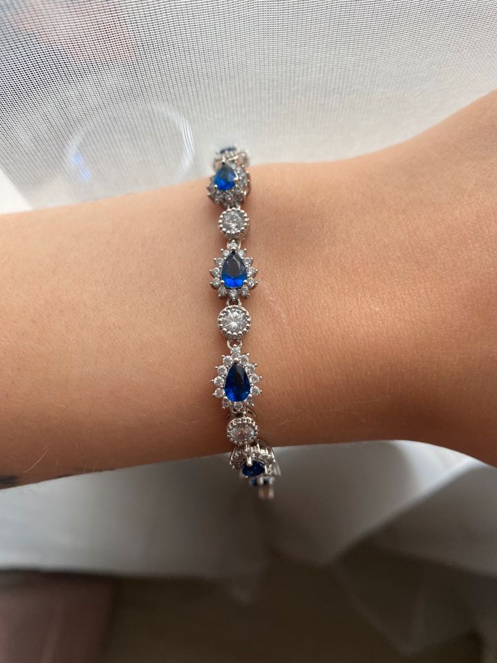 Armband Silber/Blau in Leipzig