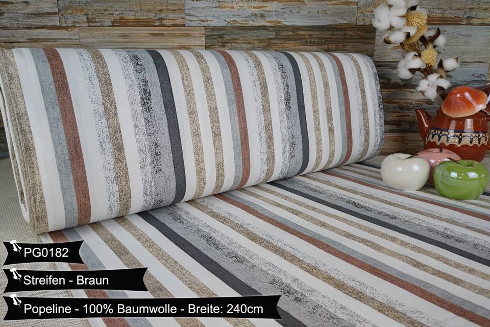 Baumwollstoffe Doppelbreit 240cm Popeline VERSANDFREI Sterne Streifen Punkte Stoffe Meterware ab 50cm Baumwolle Bastelstoff Hochwertige Patchwork Basteln Dekostoffe Deko Stoff Stoffreste ÖkoTex in Leipzig