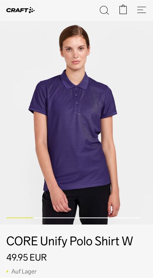 Craft Damen Poloshirt lila Gr. 38 neu in Neuss