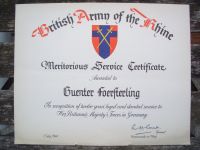 British Army of the Rhine - Meritorious Service Certificate 1960 Bonn - Südstadt Vorschau