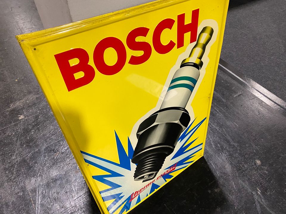 Bosch Blechschild Zündkerzen Zündkerze Werkstatt Tankstelle in Loxstedt