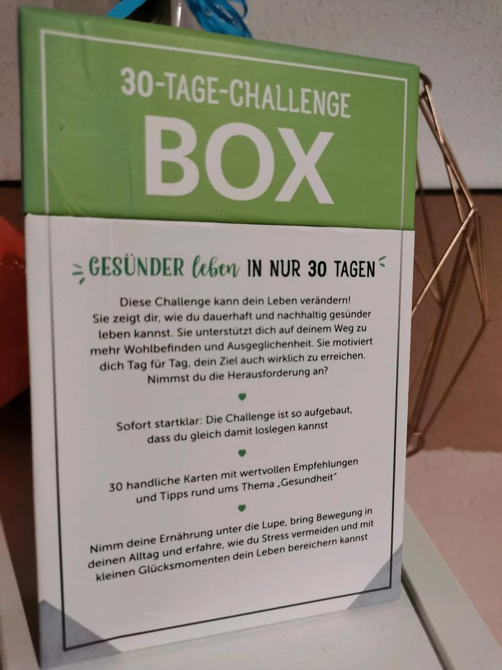 Gesünder Leben Box 30 Tage Challenge in Bachhagel