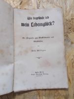 Buch wie begründe ich mein Lebensglück 1902 Antik Sachsen - Roßwein Vorschau