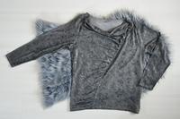 Langarmshirt / Wasserfallkragen / Glitter / Liberty / Größe XL Sachsen - Jahnsdorf Vorschau