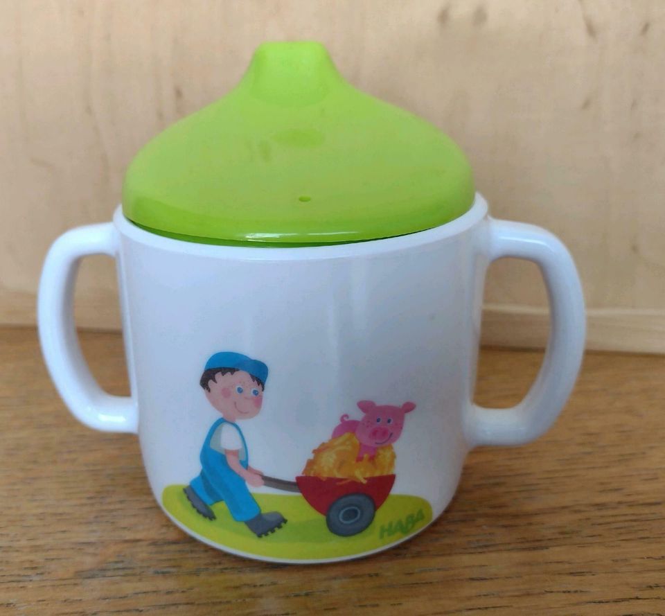 HABA Trink-Lerntasse  Kindertasse mit 2 Henkel  Schnabeltasse in Auerbach (Vogtland)