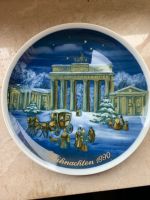 Wandteller Weihnachten 1990 Brandenburger Tor Rheinland-Pfalz - Dittelsheim-Heßloch Vorschau